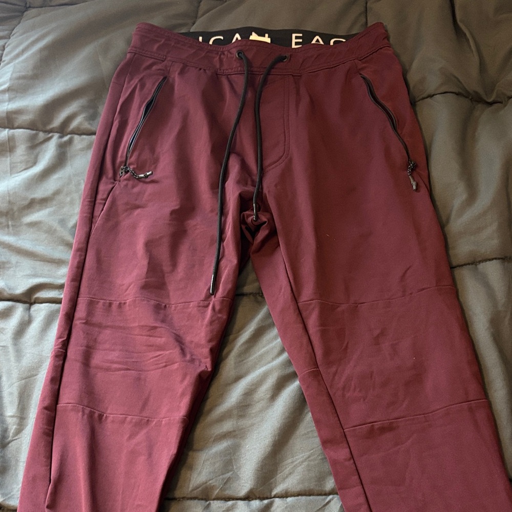 American Eagle Outfitters Men's Deep Red Joggers